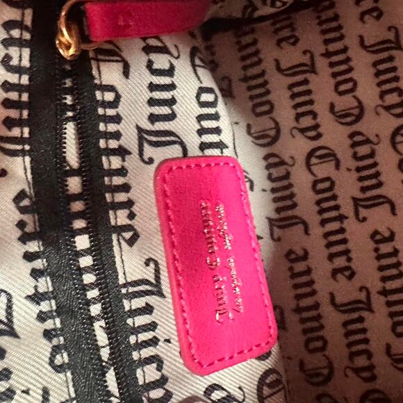 Pink Velour Juicu Couture Bucket Purse Bag - Picture 5 of 5